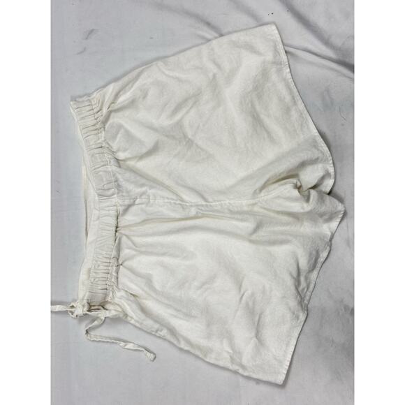 Old Navy White Linen Blend Front Wrap Skort Size XS 3.5” Inseam Cottage Preppy - Picture 7 of 9